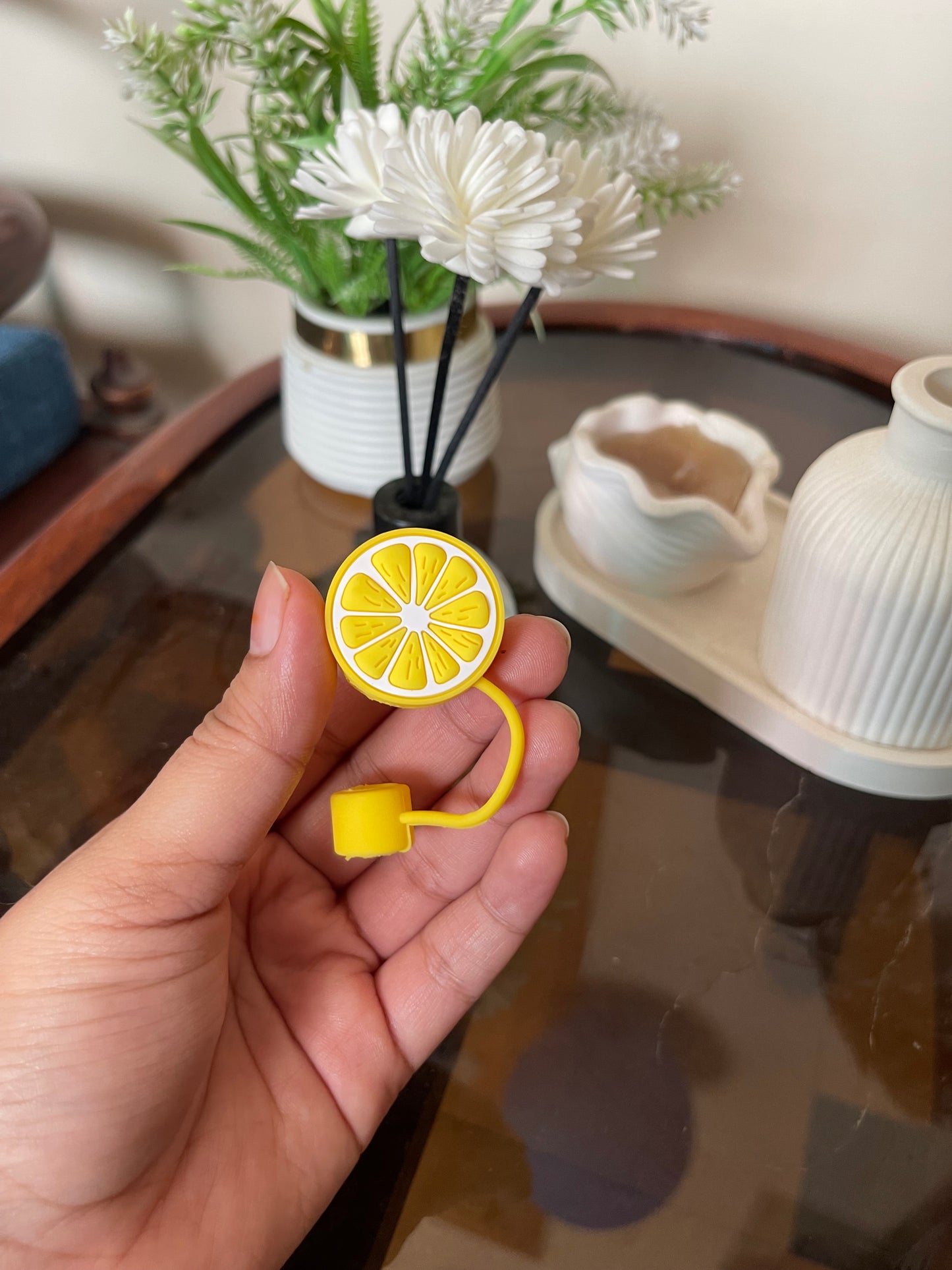 Lemon Straw Caps