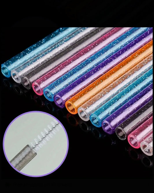 Glittery Tumbler Straws